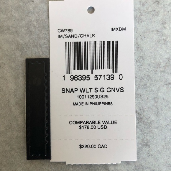 Coach Snap Wallet Signature Coated Canvas Sand Chalk - Picture 3 of 9